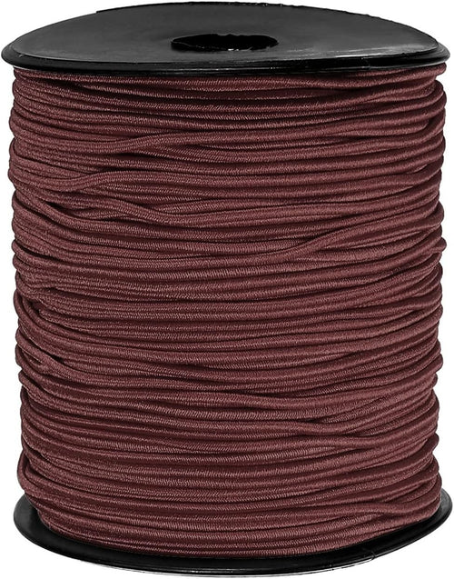 1.5mm Elastic Cord 109 Yards Dark Brown Stretch String for Jewelry Crafts0