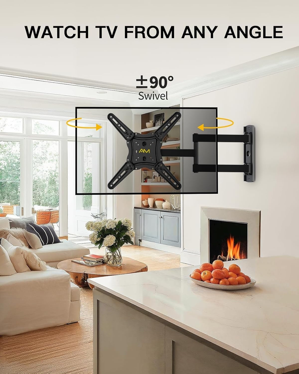 Alphamount TV Wall Bracket 26–60 Inch Tilt Swivel Extend Mount VESA 400x4004