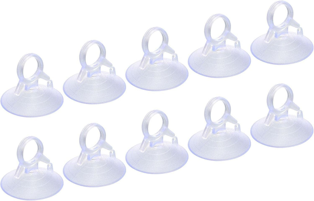 10pcs 45mm PVC Suction Cups Hanging Hooks Glass Screen Windshield Holder0