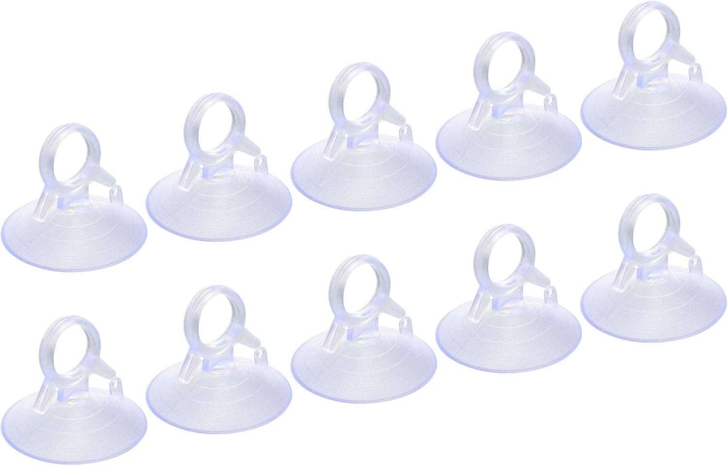 10pcs 45mm PVC Suction Cups Hanging Hooks Glass Screen Windshield Holder0