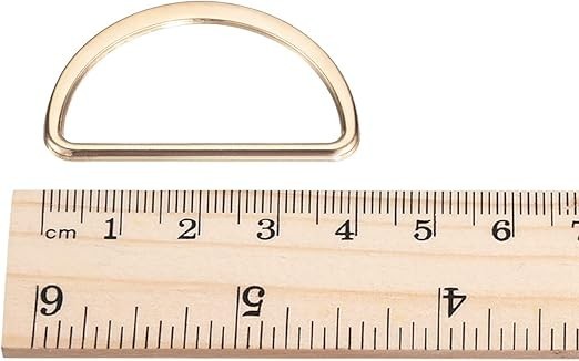 30pcs Gold Metal D Rings 35mm Welded Buckles for Straps Bags Belts Sewing3