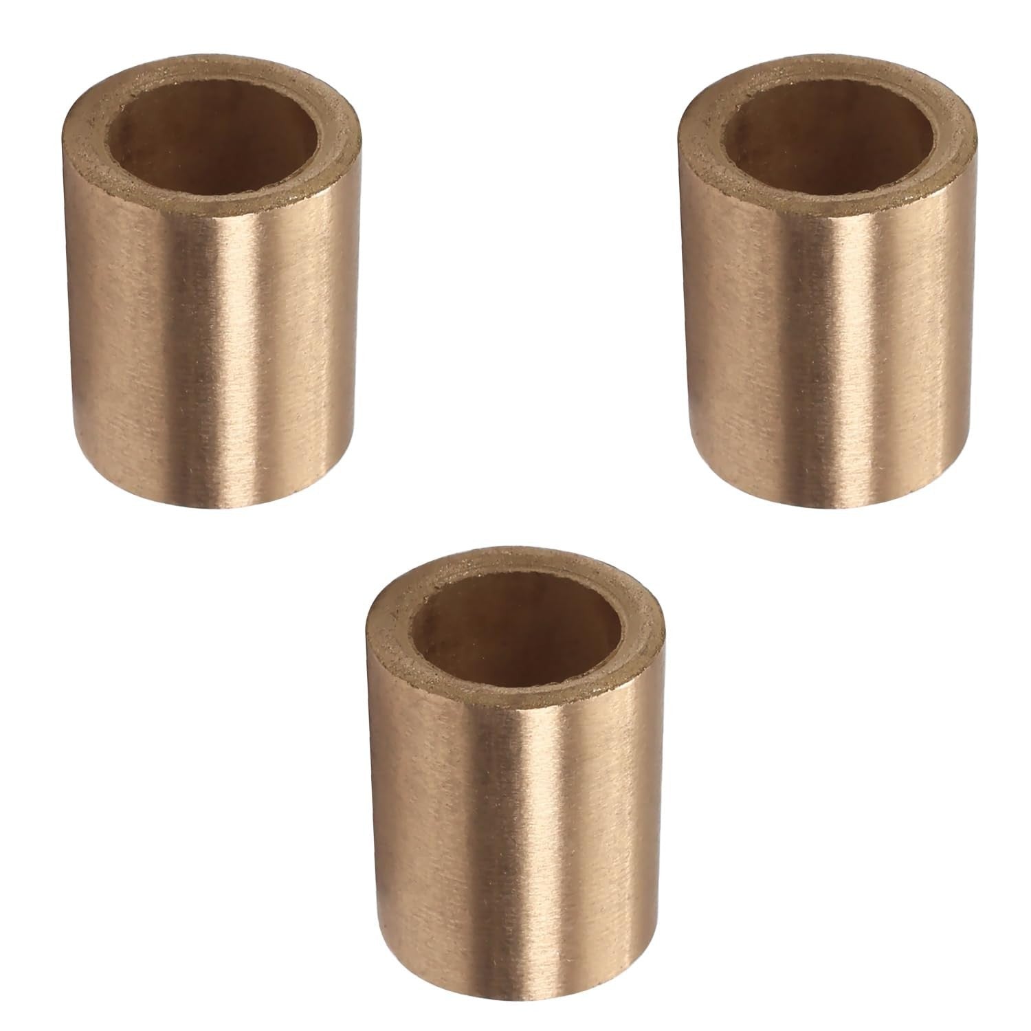 Aicosineg Bronze Plain Bearing Sleeve 14mm Bore 20mm OD 25mm Sintered 3pcs4