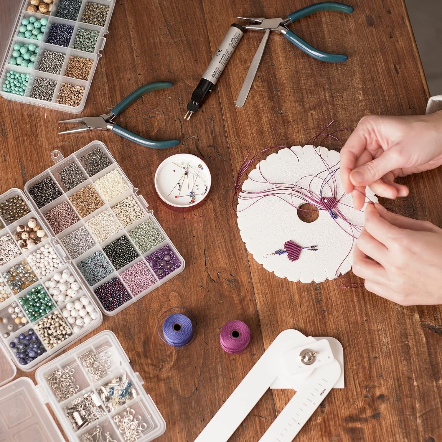 360pcs 3mm Round Crimp Beads Silver Tone Jewelry Spacer DIY Bracelet Making4