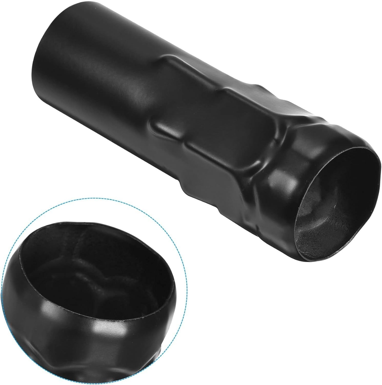 Candle Shape Socket Covers E14 Chandelier Iron 3" Black Pack of 62