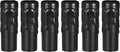 Candle Shape Socket Covers E14 Chandelier Iron 3" Black Pack of 60